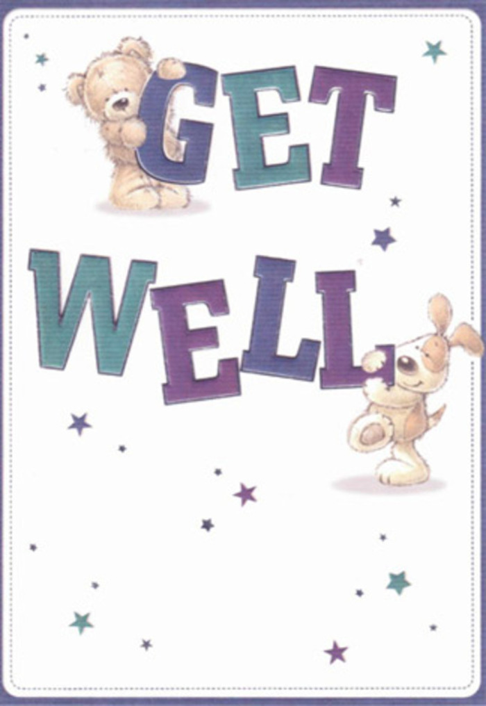 This get well card, seen through the gentle lens of Dulwich artistry, is a heartfelt tribute to the healing power of kindness. Two beloved friends-a soft, honeyed bear and an exuberant puppy-anchor the scene with bright, expressive faces and a childlike sincerity that brings comfort at first glance. Around them, whimsical stars glimmer in varying shades of purple and blue, like hopeful wishes sent out across the open greens of Brockwell Park. The typography is bold and welcoming, coloured in a confident palette of teals and violets, reminiscent of the creative displays often spotted at local Dulwich florists. Each brushstroke feels deliberate and textured, subtly hinting at the fur's plushness and the puppy's velvety ears, inviting both touch and imagination. The composition is clean and balanced, with plenty of airy white space suggesting a breath of fresh Dulwich morning light-so needed in times of recovery. Every detail in this card echoes the careful artistry that goes into a bespoke bouquet delivered to a neighbour down Barry Road: measured, comforting, and full of heart. The playful innocence, paired with the message's bold assurance, creates both visual and emotional uplift. This is a card designed not just to wish someone well, but to envelop them in warmth, familiarity, and gentle encouragement-an ideal pairing for a bouquet crafted with love and local knowledge.